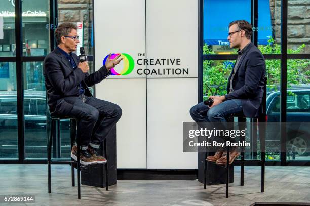 Actor Tim Daly discusses the Creative Coalition with the Build Series at Build Studio on April 25, 2017 in New York City.