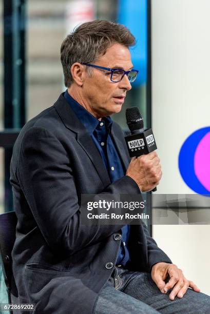 Actor Tim Daly discusses the Creative Coalition with the Build Series at Build Studio on April 25, 2017 in New York City.