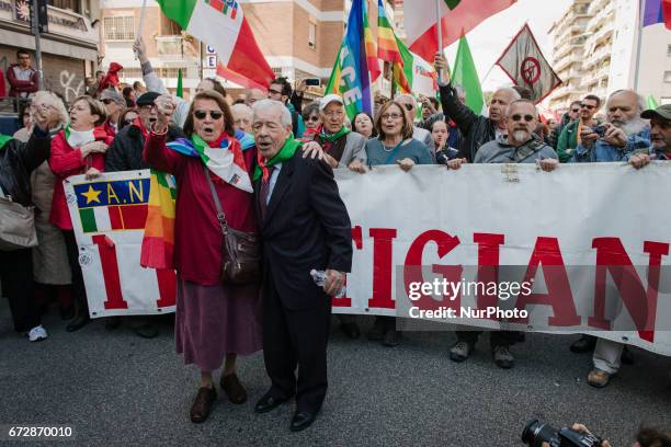 Celebrations for the 72nd anniversary of italian Liberation from fascism. Rome, 25th of april 2017.