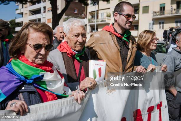 Celebrations for the 72nd anniversary of italian Liberation from fascism. Rome, 25th of april 2017.