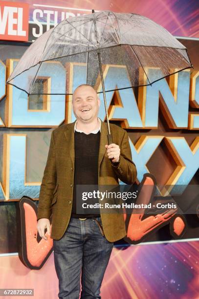 Al Murray attends the European Gala Screening of "Guardians of the Galaxy Vol. 2" at Eventim Apollo on April 24, 2017 in London, United Kingdom.