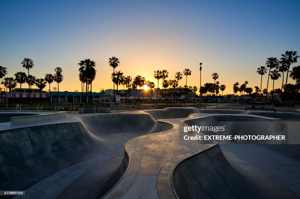 Skate Park in Venice Beach