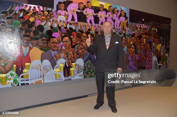 Art Collector Jean Pigozzi attends "Art Afrique, Le Nouvel Atelier" Exhibition Opening at Fondation Louis Vuitton on April 25, 2017 in Paris, France.