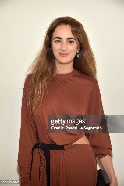 Alexia Niedzelski attends "Art Afrique, Le Nouvel Atelier" Exhibition Opening at Fondation Louis Vuitton on April 25, 2017 in Paris, France.