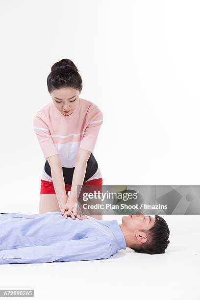 Woman Cpr 1,743 Cpr On Woman Stock Photos, High-Res Pictures, and Images - Getty ...