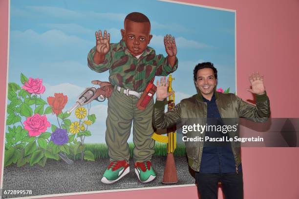 Kamel Ouali attends "Art Afrique, Le Nouvel Atelier" Exhibition Opening at Fondation Louis Vuitton on April 25, 2017 in Paris, France.