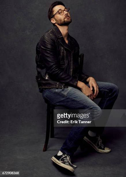 Ryan Eggold from 'Literally, Right Before Aaron' poses at the 2017 Tribeca Film Festival portrait studio on April 24, 2017 in New York City.