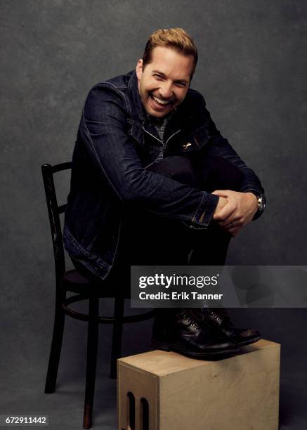 Ryan Hansen from 'Literally, Right Before Aaron' poses at the 2017 Tribeca Film Festival portrait studio on April 24, 2017 in New York City.
