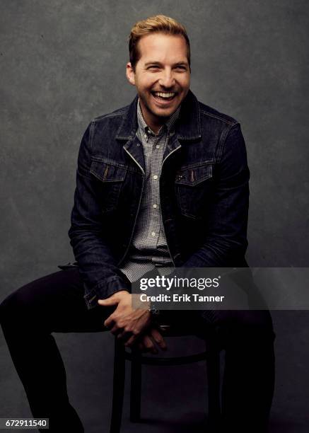 Ryan Hansen from 'Literally, Right Before Aaron' poses at the 2017 Tribeca Film Festival portrait studio on April 24, 2017 in New York City.