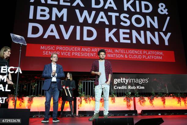 David Kenny and Alex da Kid attend the TDI Awards during the 2017 Tribeca Film Festival at Spring Studios on April 25, 2017 in New York City.