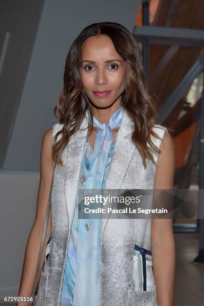 Sonia Rolland attends "Art Afrique, Le Nouvel Atelier" Exhibition Opening at Fondation Louis Vuitton on April 25, 2017 in Paris, France.