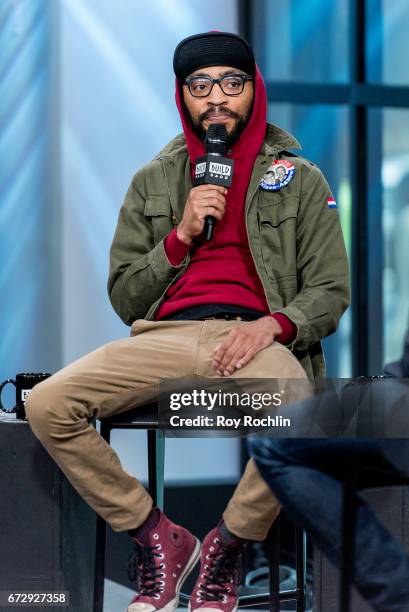 Comedian Keith Lucas discusses "Lucas Brothers: On Drugs" with the Build Series at Build Studio on April 25, 2017 in New York City.