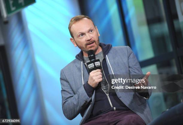 Actor/director Pat Healy attends Build Series to discuss 'Take Me' at Build Studio on April 25, 2017 in New York City.