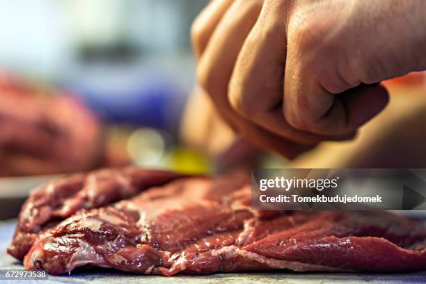 meat - essen zubereiten stock pictures, royalty-free photos & images