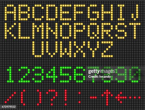 ilustrações de stock, clip art, desenhos animados e ícones de led english letters - pedir atenção