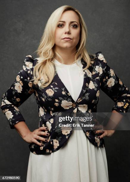 Director Sandy Chronopoulos from 'House Of Z' poses at the 2017 Tribeca Film Festival portrait studio on on April 23, 2017 in New York City.