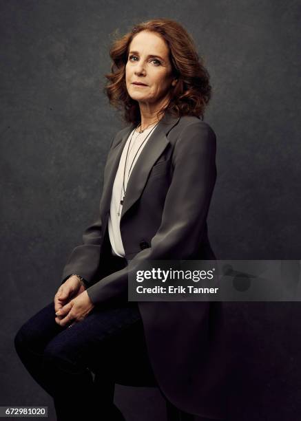 Actress Debra Winger from 'The Lovers' poses at the 2017 Tribeca Film Festival portrait studio on on April 23, 2017 in New York City.