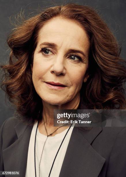 Actress Debra Winger from 'The Lovers' poses at the 2017 Tribeca Film Festival portrait studio on on April 23, 2017 in New York City.