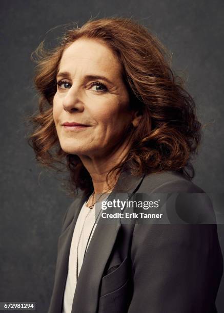 Actress Debra Winger from 'The Lovers' poses at the 2017 Tribeca Film Festival portrait studio on on April 23, 2017 in New York City.