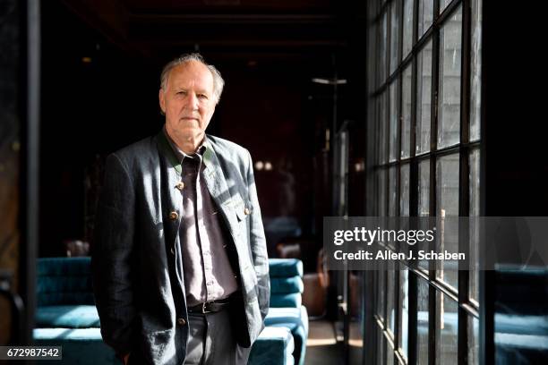 Director Werner Herzog is photographed for Los Angeles Times on April 7, 2017 in Los Angeles, California. PUBLISHED IMAGE. CREDIT MUST READ: Allen J....