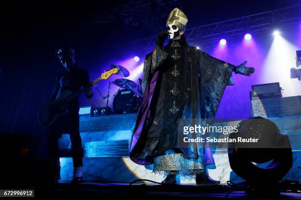 Ghost perform at Huxleys Neue Welt on April 25, 2017 in Berlin, Germany.