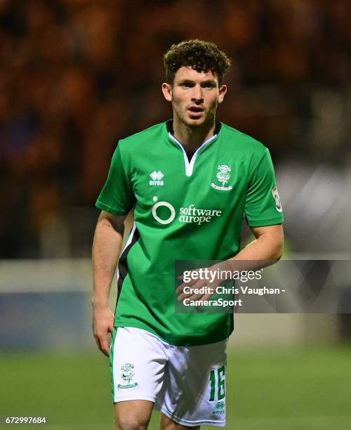 Lincoln City's Alex Simmons during the Vanarama National League match between Maidstone United and Lincoln City at Gallagher Stadium on April 25,...