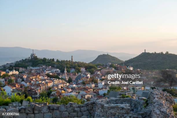 nebet tepe hill in plovdiv, bulgaria - plovdiv stock pictures, royalty-free photos & images