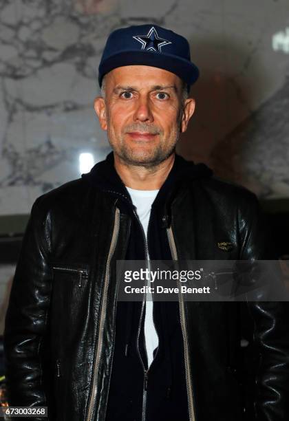 Marc Quinn attends a pre-opening dinner hosted by Kate Bryan at Zobler's Delicatessen at The Ned London on April 25, 2017 in London, England.