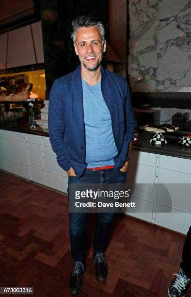 Richard Bacon attends a pre-opening dinner hosted by Kate Bryan at Zobler's Delicatessen at The Ned London on April 25, 2017 in London, England.