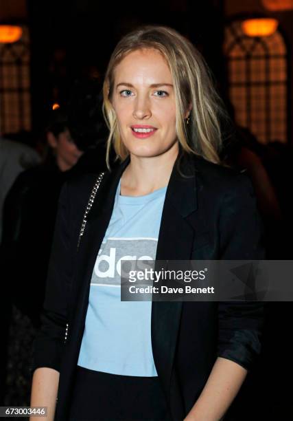Polly Morgan attends a pre-opening dinner hosted by Kate Bryan at Zobler's Delicatessen at The Ned London on April 25, 2017 in London, England.