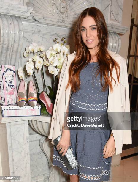 Amber Le Bon attends a VIP dinner celebrating Mrs Alice for French Sole at The Connaught Hotel on April 25, 2017 in London, England.