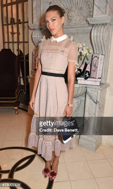 Arizona Muse attends a VIP dinner celebrating Mrs Alice for French Sole at The Connaught Hotel on April 25, 2017 in London, England.