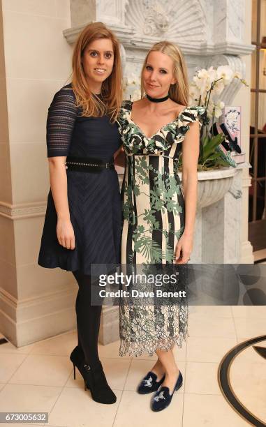 Princess Beatrice of York and Alice Naylor-Leyland attend a VIP dinner celebrating Mrs Alice for French Sole at The Connaught Hotel on April 25, 2017...