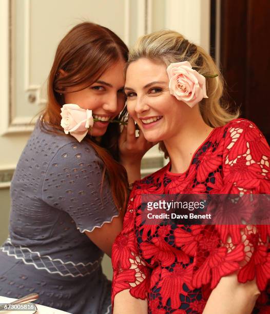 Amber Le Bon and Tamsin Egerton attend a VIP dinner celebrating Mrs Alice for French Sole at The Connaught Hotel on April 25, 2017 in London, England.