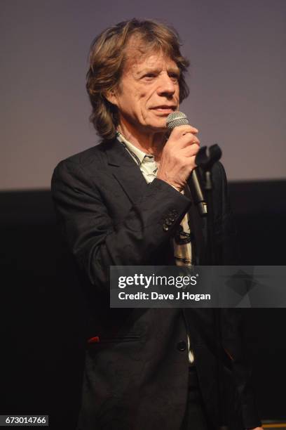 Mick Jagger of The Rolling Stones accepts the award for Album Of The Year: Public Vote for their album 'Blue & Lonesome' at the Jazz FM Awards 2017...