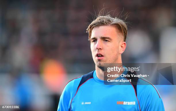 Lincoln City's Ross Etheridge during the pre-match warm-up prior to the Vanarama National League match between Maidstone United and Lincoln City at...