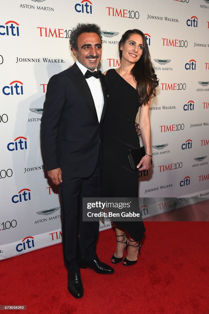 CEO of Chobani Hamdi Ulukaya and Louise Vongerichten attend the 2017