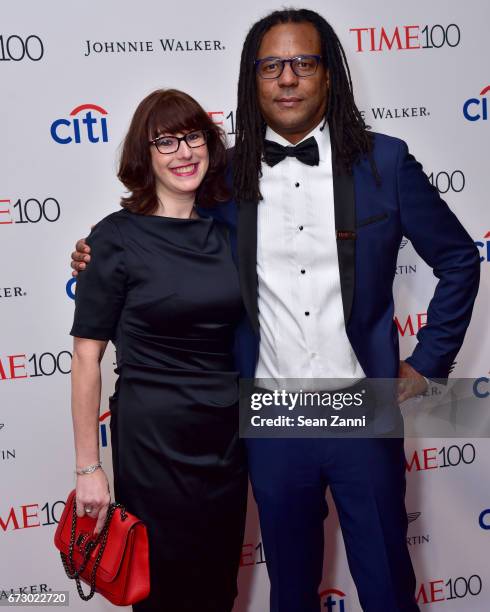 Julie Barer and Colson Whitehead attend the 2017 TIME 100 Gala at Jazz at Lincoln Center on April 25, 2017 in New York City.