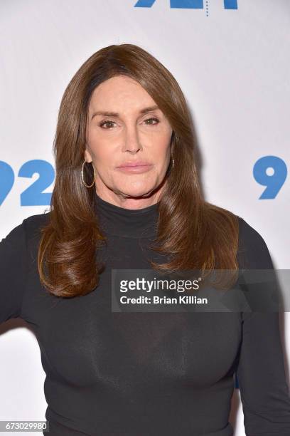 Caitlyn Jenner attends the Caitlyn Jenner & Jennifer Finney Boylan On Transgender Identity And Courage event at the 92nd Street Y on April 25, 2017...
