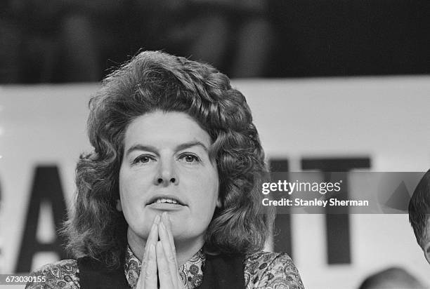 Labour MP Joan Lestor at the Labour Party Conference in Brighton, UK, 4th October 1971.