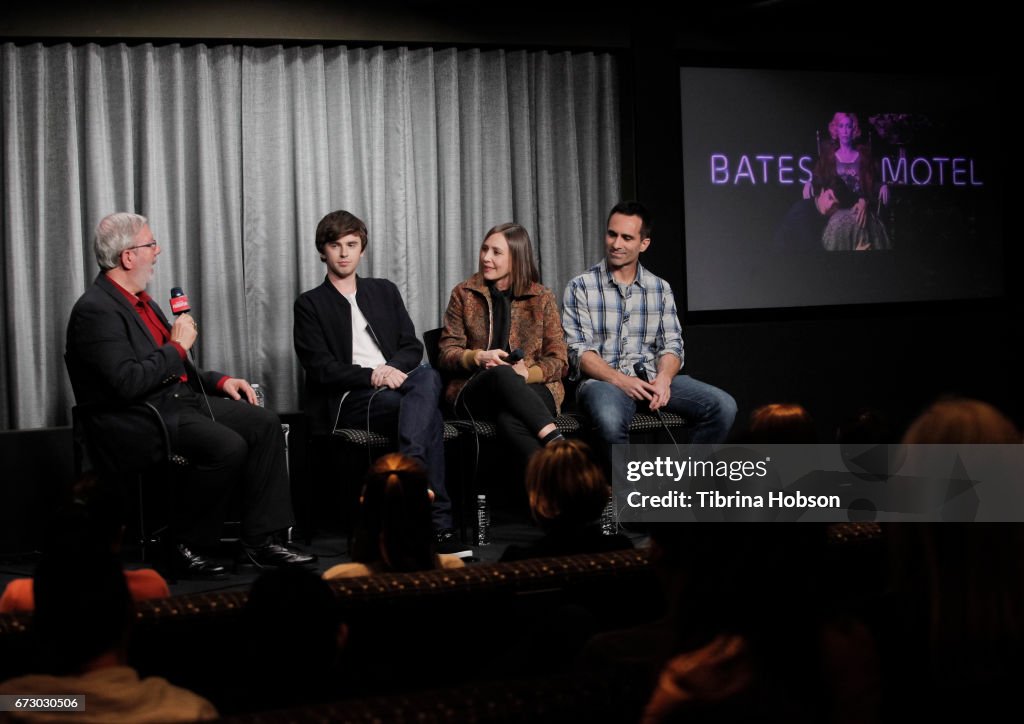 SAG-AFTRA Foundation Conversations Screening And Q&A Of "Bates Motel" With Vera Farmiga, Freddie Highmore And Nestor Carbonell