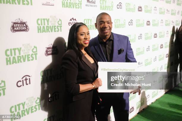 Aisha Atkins and Ja Rule attend the City Harvest's 23rd Annual Evening Of Practical Magic at Cipriani 42nd Street on April 25, 2017 in New York City.