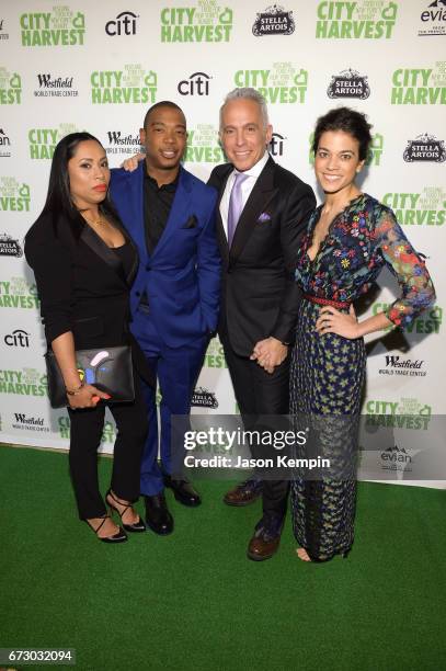 Aisha Atkins, Ja Rule, Honoree and Chef Geoffrey Zakarian and Margaret Anne Williams attend the City Harvest's 23rd Annual Evening Of Practical Magic...