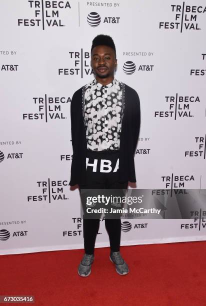 Stanley Kalu of "Live Colorfully" attends Tribeca Snapchat Shorts showing during 2017 Tribeca Film Festival at Cinepolis Chelsea on April 25, 2017 in...