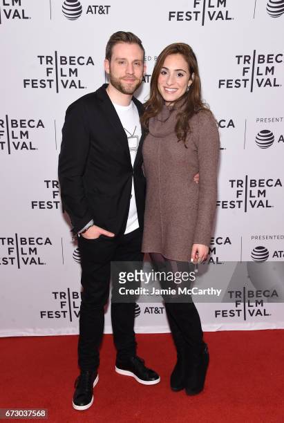 Jeff Ayars and Simone Policano of "The Notebook Snapstory" attend Tribeca Snapchat Shorts showing during 2017 Tribeca Film Festival at Cinepolis...