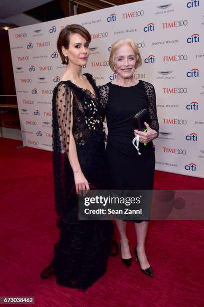 Sarah Paulson and Holland Taylor attend the 2017 TIME 100 Gala at Jazz at Lincoln Center on April 25, 2017 in New York City.