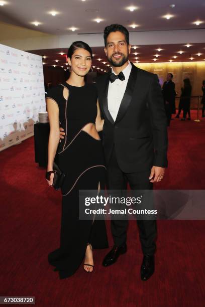 Grace Gail and actor Adam Rodriguez attend the 2017 Time 100 Gala at Jazz at Lincoln Center on April 25, 2017 in New York City.