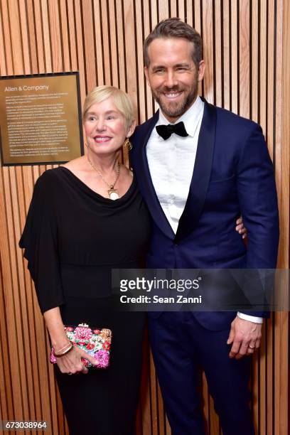 Tammy Reynolds and Ryan Reynolds attend the 2017 TIME 100 Gala at Jazz at Lincoln Center on April 25, 2017 in New York City.