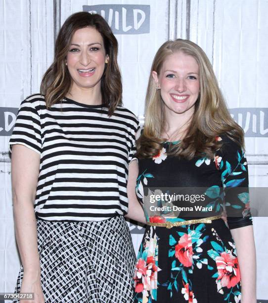 Ann Shoket and Victoria Marlin appear to promote "The Big Life" during the BUILD Series at Build Studio on April 25, 2017 in New York City.