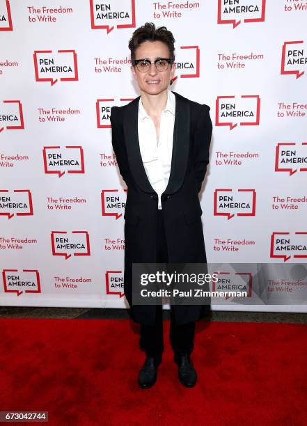 Journalist Maria Alexandrova "Masha" Gessen attends PEN America's 2017 Literary Gala Red Carpet at American Museum of Natural History on April 25,...